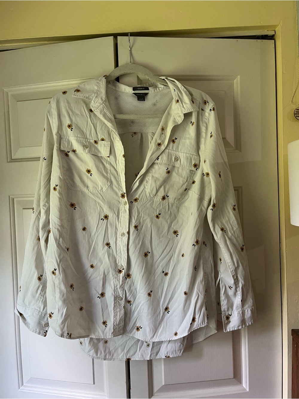 Eddie Bauer classic fit button up size large.